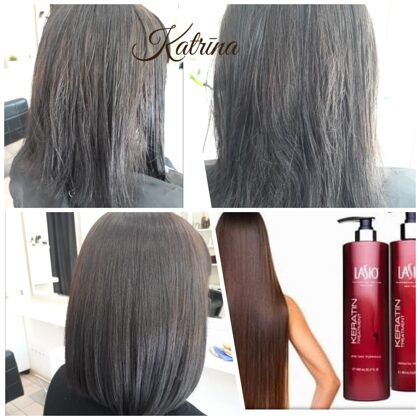 Выпрямление волос кератином