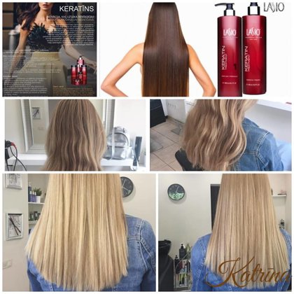 Keratin hair treatment