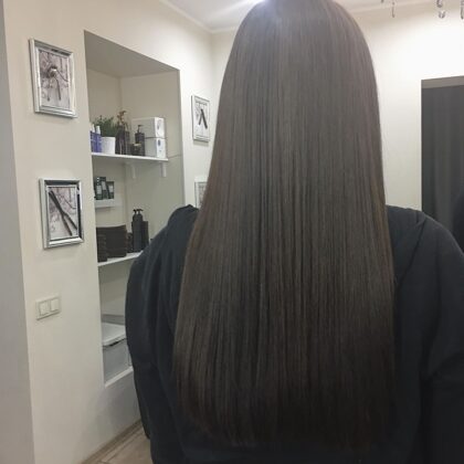 Keratin hair treatment