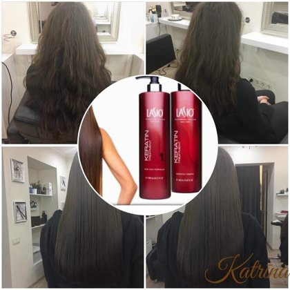 Keratin hair treatment